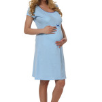 Těhotenská noční košile Dagna světle modrá